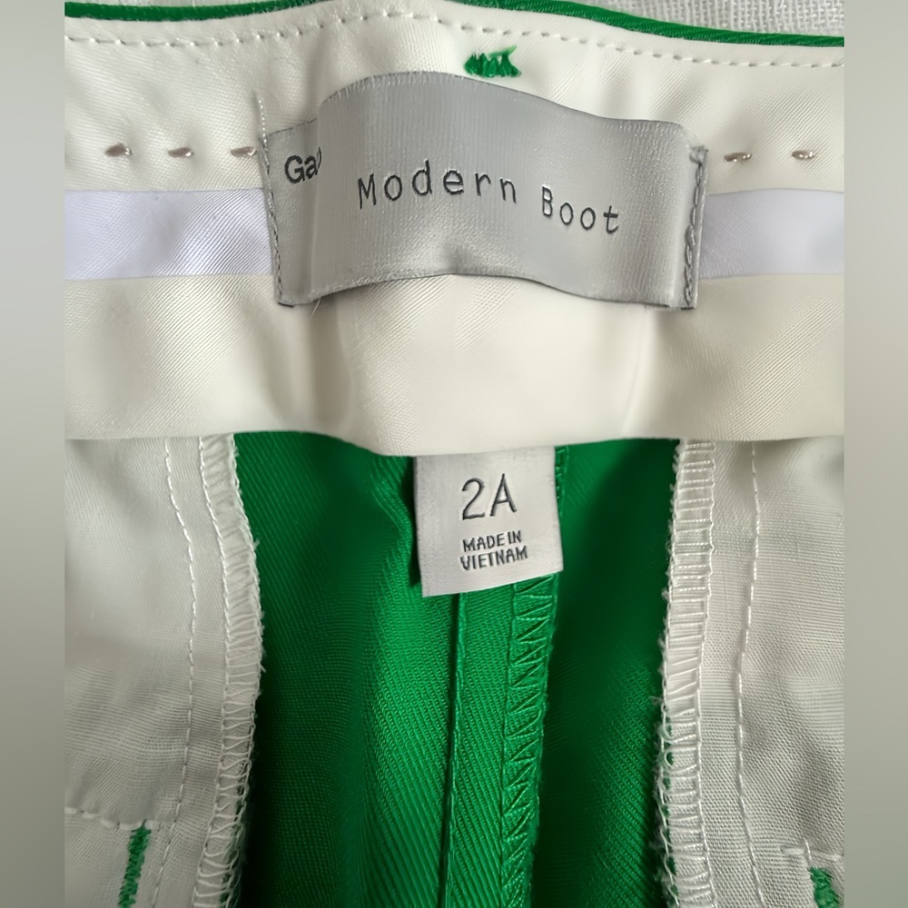 Gap Modern Boot Cut Pants 2A Extremely Green Cotton Y2K Inspired Bootcut - Picture 3 of 10